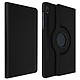Avizar Housse Samsung Tab S7 Plus 12.4 et S8 Plus Fonction Support Rotatif 360° Noir Housse intégrale spécialement conçue pour appareil