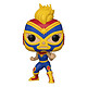 Marvel Luchadores - Figurine POP! Captain Marvel 9 cm Figurine POP! Marvel Luchadores, modèle Captain Marvel 9 cm.
