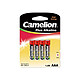 Camelion Blister De 4 Piles 1.5v Aaa Super Alcaline LR03-BP4 Blister de 4 piles 1.5V AAA Super Alcaline - Camelion