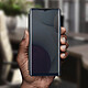 Acheter Avizar Housse pour Samsung Galaxy A12 Clapet translucide Design Miroir Support Vidéo