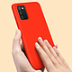 Acheter Avizar Coque Soft-Touch pour Galaxy A02s en Silicone Semi-rigide Antidérapant Rouge