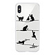 Evetane Coque iPhone Xs Max silicone transparente Motif Chat Lignes ultra resistant Coque iPhone Xs Max silicone transparente Chat Lignes ultra resistant Protection housse Motif Ecriture Tendance