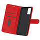 Avizar Étui pour Samsung Galaxy A32 Clapet Portefeuille Fonction Support Vidéo Rouge - Étui violet de la série Chesterfield spécialement conçu pour Samsung Galaxy A32