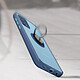Avizar Coque Galaxy A52 et A52s Bi-matière Bague Métallique Fonction Support bleu pas cher