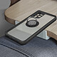 Acheter Avizar Coque pour Samsung Galaxy A52 et A52s Bi-matière Bague Métallique Fonction Support Noir