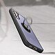 Avizar Coque Samsung Galaxy S21 Plus Bi-matière Bague Métallique Fonction Support noir pas cher