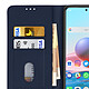 Avizar Étui Redmi Note 10 / 10s Protection Porte-carte Fonction Support bleu pas cher