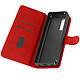 Avizar Étui Samsung Galaxy A52 et A52s Protection Porte-carte Fonction Support rouge Housse portefeuille spécialement conçue pour appareil.
