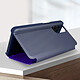 Acheter Housse pour Oppo Find X3 Lite Clapet translucide Miroir Support Vidéo Violet