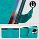 Avizar Étui pour Xiaomi Redmi Note 10 Pro Vintage Porte-carte Fonction Support Bleu pas cher