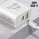 Chargeur Secteur USB / USB-C 18W Power Delivery Q.C 3.0 Câble Lightning Blanc pas cher
