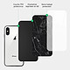 Acheter Evetane Coque en verre trempé iPhone Xs Max Marbre noir .