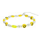 Avizar Bijou de Téléphone Bracelet à Perles, étoile et Smileys Collection Smile Bracelet de téléphone façon Homemade des plus originaux, de la collection Smile