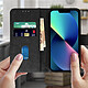 Avis Avizar Housse Apple iPhone 13 Mini Clapet Portefeuille Fonction Support vidéo noir