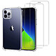 Acheter Evetane Coque iPhone 13 Pro Max Antichoc Silicone bords renforcés + 2 Vitres en verre trempé Protection écran