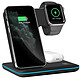 Avizar Dock de charge à induction pour iPhone, Apple Watch et AirPods Vertical Dock de charge 3 en 1, permettant de recharger vos appareils