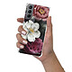 LaCoqueFrançaise Coque Samsung Galaxy S21 5G anti-choc souple angles renforcés transparente Motif Fleurs roses . pas cher