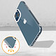 Avizar Coque Apple iPhone 13 Mini Protection Flexible Fine et Légère Transparent pas cher