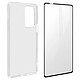 Avizar Coque Motorola Edge 20 Pro Souple et Film Verre Trempé 9H Pack de protection 360° Transparent avec verre trempé incurvé à bords noirs spécialement conçue pour Motorola Edge 20 Pro.