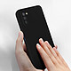Acheter Avizar Coque pour Samsung Galaxy A03s Silicone Semi-rigide Finition Soft-touch Fine Noir