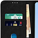Avizar Housse Oppo A16 et A16s Clapet Portefeuille Fonction Support vidéo noir pas cher