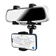 Avizar Support Voiture Smartphone Fixation sur Rétroviseur Rotatif à 360° Support voiture universel pour smartphone, ultra-pratique lors de vos voyages.