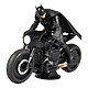 DC Comics - Véhicule DC Multiverse Batcycle The Batman (Movie) pas cher