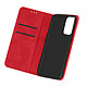 Avizar Étui Oppo A16 et A16s Folio Portefeuille Fonction Support Vidéo rouge Etui Portefeuille en similicuir cuir spécialement conçu pour appareil.