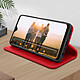 Avizar Étui Oppo A16 et A16s Folio Portefeuille Fonction Support Vidéo rouge pas cher