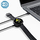 Avizar Câble de charge magnétique pour Samsung Galaxy Watch 4 et 3 Charge sécurisée Noir pas cher
