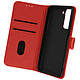 Avizar Housse Samsung Galaxy S21 FE Clapet Portefeuille Fonction Support vidéo Rouge - Étui rouge avec un porte-cartes spécialement conçu pour votre Samsung Galaxy S21 FE.