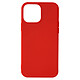 Avizar Coque pour iPhone 13 Pro Silicone Semi-rigide Finition Soft-touch Rouge - Coque de protection spécialement conçue pour iPhone 13 Pro