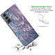 Avis Evetane Coque Samsung Galaxy S21 5G anti-choc souple angles renforcés transparente Motif Lune Attrape Rêve .