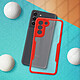 Avis Avizar Coque 360° pour Galaxy S21 Plus Dos Rigide Protection Écran Souple Contour rouge