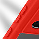 Avizar Coque 360° pour Galaxy S21 Plus Dos Rigide Protection Écran Souple Contour rouge pas cher