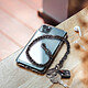 Avis Avizar Bijou de Téléphone Chaîne Métallique Tressée Simili Cuir 40cm