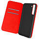 Avizar Étui Samsung Galaxy S22 Clapet Portefeuille Fonction Support Vidéo Rouge - Étui spécialement conçu pour Samsung Galaxy S22