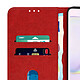 Avizar Étui pour Huawei Nova 9 Clapet Portefeuille Fonction Support Vidéo Rouge pas cher