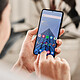 Avizar Verre Trempé pour Samsung Galaxy S22 Dureté 9H Anti-traces Noir pas cher