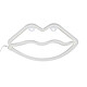 Avizar Lampe à Néon Lèvre avec Accroche murale Alimentation câble ou piles AA - Rouge Néon LED pour ajouter un bel effet de lueur colorée à votre pièce.