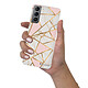LaCoqueFrançaise Coque Samsung Galaxy S21 5G 360 intégrale transparente Motif Marbre Rose Tendance . pas cher