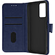 Avizar Étui pour Redmi Note 11S Série Chesterfield avec Fonction Support Bleu nuit - Protection complète contre rayures, chocs et usure quotidienne pour votre Xiaomi Redmi Note 11 ou Note 11S