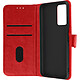 Avizar Étui Redmi Note 11/11s Clapet Portefeuille Fonction Support rouge Housse portefeuille spécialement conçue pour appareil