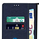Avizar Étui Portefeuille pour Galaxy S22 Ultra Chesterfield Grainé Fonction Stand Bleu nuit pas cher