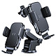 Forcell Support Voiture 2 en 1 Charge Qi Ventouse et Grille d'aération Forcell Noir Support voiture compatible avec tous les appareils compris entre 65 et 88 mm de largeur, Forcell.