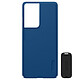 Nillkin Coque Samsung S21 Ultra Support Vidéo Super Frosted Shield Nillkin Bleu - Coque Super Frosted Shield conçue pour le Samsung Galaxy S21 Ultra, by Nillkin.