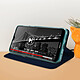 Avis Dux Ducis Étui pour Nokia 2.3 Folio Effet Satiné Porte-carte Support Vidéo Bleu nuit