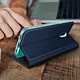 Dux Ducis Étui pour Nokia 2.3 Folio Effet Satiné Porte-carte Support Vidéo Bleu nuit pas cher