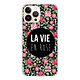 Evetane Coque iPhone 13 Pro 360 intégrale transparente Motif La Vie en Rose Tendance . Coque iPhone 13 Pro 360 intégrale transparente La Vie en Rose Tendance .