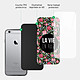 Acheter Evetane Coque en verre trempé iPhone 6 Plus / 6S Plus La Vie en Rose .